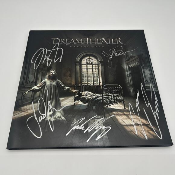 Dream Theater Parasomnia Signed Cover Clear Vinyl 2LP + Booklet Brand New - Picture 1 of 14